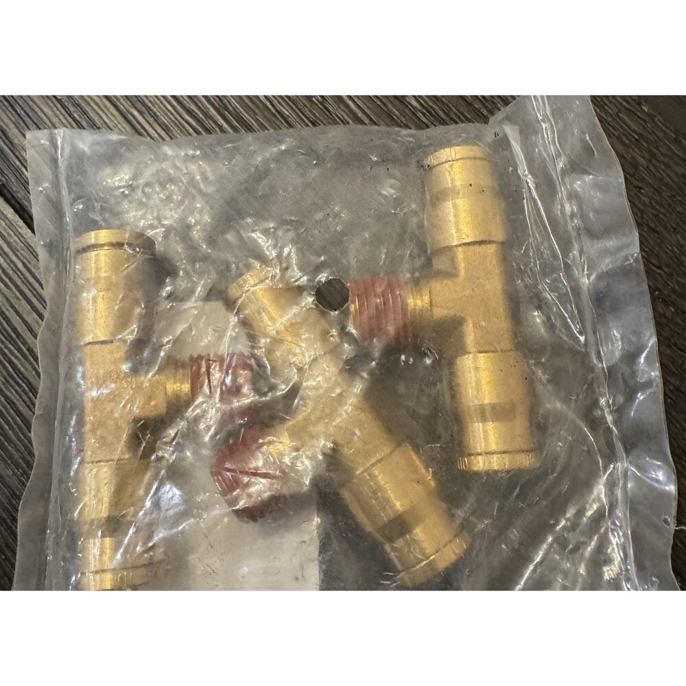 New 3/8" DOT Brass Air Line Fittings 3 Pieces